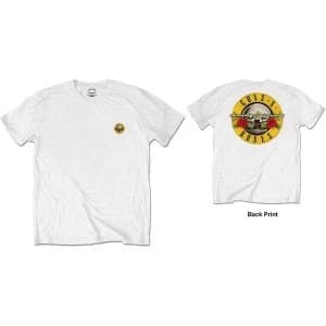 Guns N' Roses - Classic Logo Mens Medium T-Shirt - White