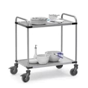 Slingsby Modular Stainless Steel Trolley, 1000 x 600MM With 2 Shelves