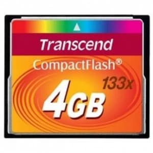 Transcend 4GB 133X CompactFlash Card TS4GCF133