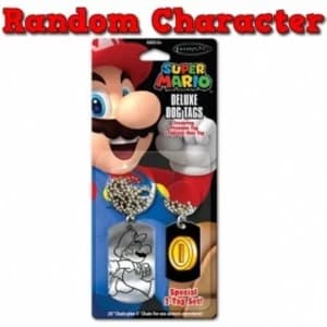 Super Mario Deluxe Dog Tag Blister 24 Packs