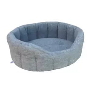 P&L Basket Weave Dog Bed Medium Grey