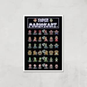 Nintendo Retro Racer Art Print - A3 - Print Only