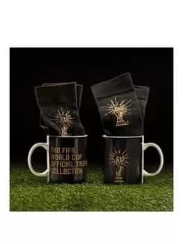 Fifa Mug And Socks Black And Gold