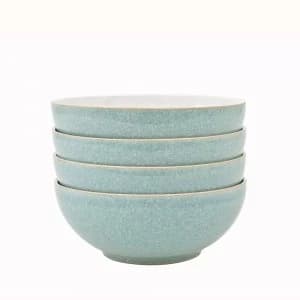 Denby Elements Green 4 Piece Cereal Bowl Set