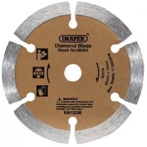 Draper Segmented Diamond Blade, 85mm