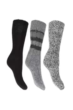 Thermal Thick Chunky Wool Blended Socks (Pack Of 3)