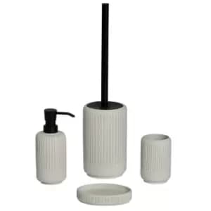 Showerdrape Alexandria Concrete Resin 4pc Bathroom Accessory Set