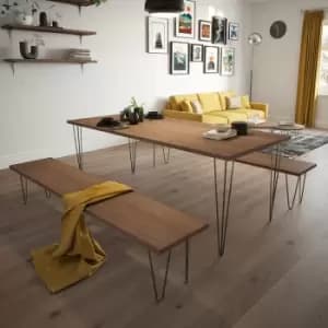 Rothley - Hairpin Leg Gun Metal 3 Pin 710mm - Set of 2 - Gun Metal