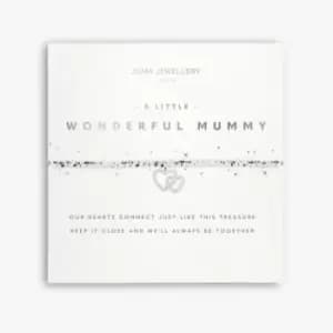 Faceted A Little Wonderful Mummy Silver 17.5cm Stretch Bracelet 5249