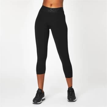 Everlast Seamless Panelled Capri Leggings - Black