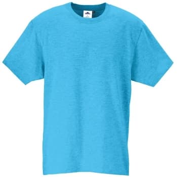 Portwest - B195SBRM - sz M Turin Premium T-Shirt Workwear - Sky Blue