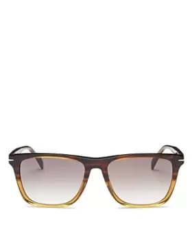 David Beckham Unisex Polarized Square Sunglasses, 55mm