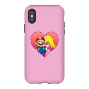 Nintendo Super Mario Peach Kiss Phone Case - iPhone X - Tough Case - Gloss