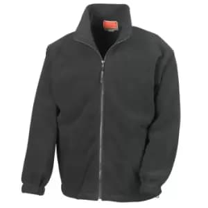 Result Mens Full Zip Active Fleece Anti Pilling Jacket (2XL) (Black)
