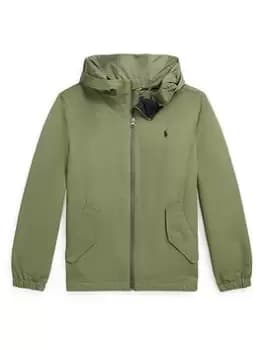 Ralph Lauren Boys Portland Shell Windbreaker Jacket - Khaki, Size Age: 12-14 Years=L