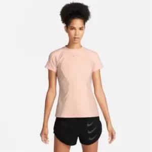 Nike Run Division Dr-FIT ADV Womens Short-Sleeve Top - Orange