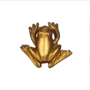 Gold Frog Drawer Knob