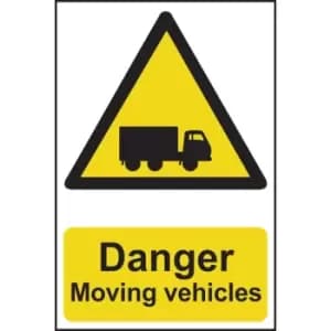 Danger Moving Vehicles - PVC (200 X 300MM)