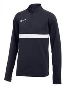 Boys, Nike Junior Academy 21 Dry Drill Top, Black, Size L