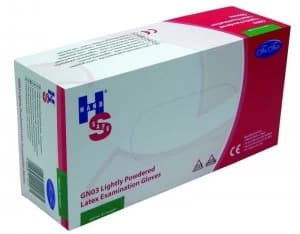 Handsafe Pp Latex Gloves L Pk100 Natural