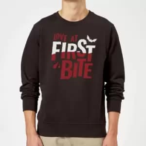 Love at First Bite Sweatshirt - Black - M - Black