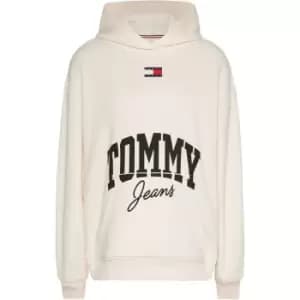 Tommy Jeans Tjw Ovr New Varsity Hoodie - White