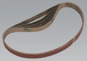 Sealey SM750B80G Sanding Belt 25 x 762mm 80Grit Pack of 5