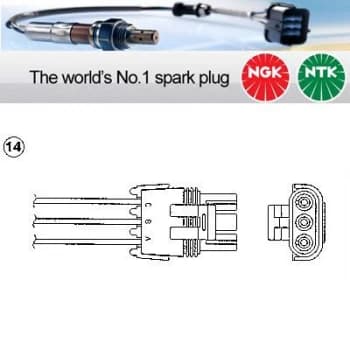 1x NGK NTK Oxygen O2 Lambda Sensor OZA446-E8 OZA446E8 (1827)