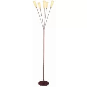 Linea Verdace Delfino 5 Light Multi Arm Floor Lamp Bronze