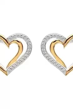 Ladies Unique & Co Sterling Silver Earrings ME-821GO