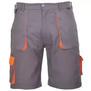 Portwest Mens Texo Contrast Cargo Shorts (L) (Grey)
