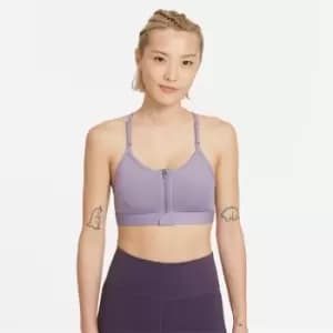 Nike DriFit Indy Zip Bra Womens - Purple