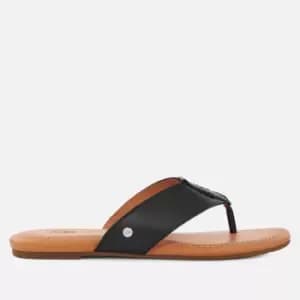 UGG Womens Leather Flip Flops - UK 3