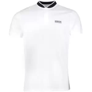 Barbour International Line Sport Neck Polo Shirt - White