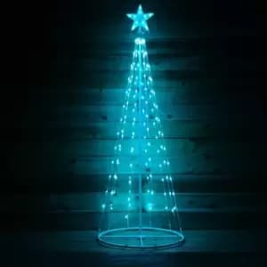 4ft (1.2m) Christmas Cone Tree with 52 Colour Changing LEDs and Remote Control
