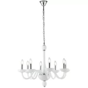 Fan Europe ALFIERE 8 Light Chandeliers White 74x59cm