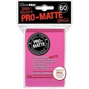 Ultra Pro Matte Small Bright Pink 60 Sleeves DPD 10 Packs