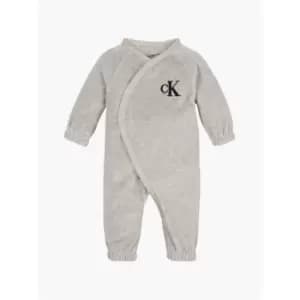 Calvin Klein Jeans Soft Velvet Bodysuit - Grey