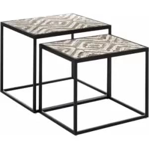 Premier Housewares Lombok Set of 2 Side Tables