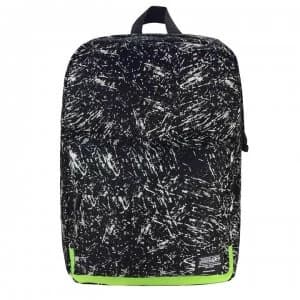 No Fear Glow in Dark Backpack - Black/White
