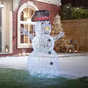 The Winter Workshop - Flurry The 150Cm Spun Acrylic Christmas Snowman