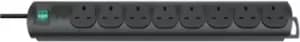 Brennenstuhl Primera-Line Extension Lead 8-way Black 2m H05VV-F 3G1,25