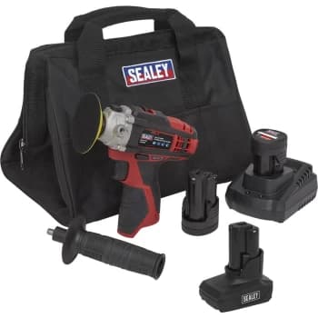 CP1205KITB Cordless Polisher Kit Ø71mm 12V - 3 Batteries - Sealey