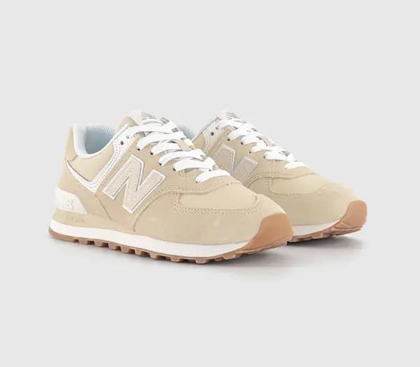 New Balance Mens 574 Trainers Sandstone Natural, 7