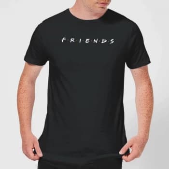 Friends Logo Contrast Mens T-Shirt - Black - 3XL - Black
