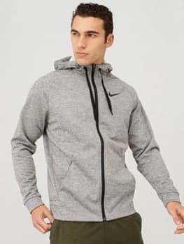 Nike Therma Full Zip Training Hoodie - Dark Grey