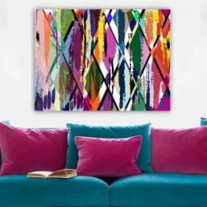 133483577_70100 Multicolor Decorative Canvas Painting