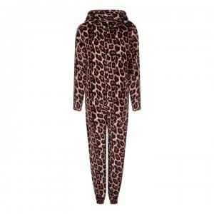 Yumi Brown Leopard Onesie - LEOPARD