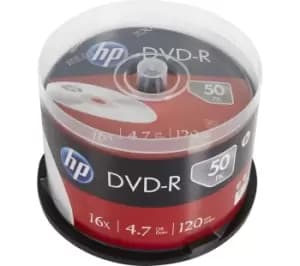 HP 16x Speed DVD-R Blank DVDs - Pack of 50