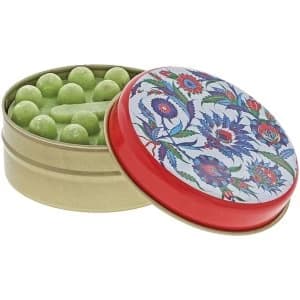 Blue and Purple Floral with Red Frame with Olive Soap